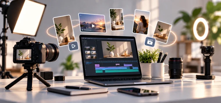 Content creation with on-site professional shoots by Brand Elite